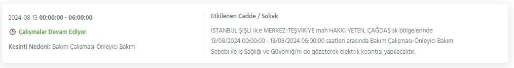 Bugün İstanbul'un bu ilçeleri karanlığa gömülecek! 8 saat sürecek elektrik kesintileri ilçe ilçe açıklandı 5